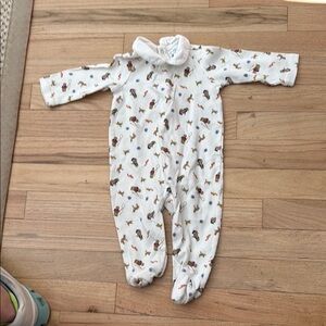 Ralph Lauren White Kids One Piece with Colorful Print